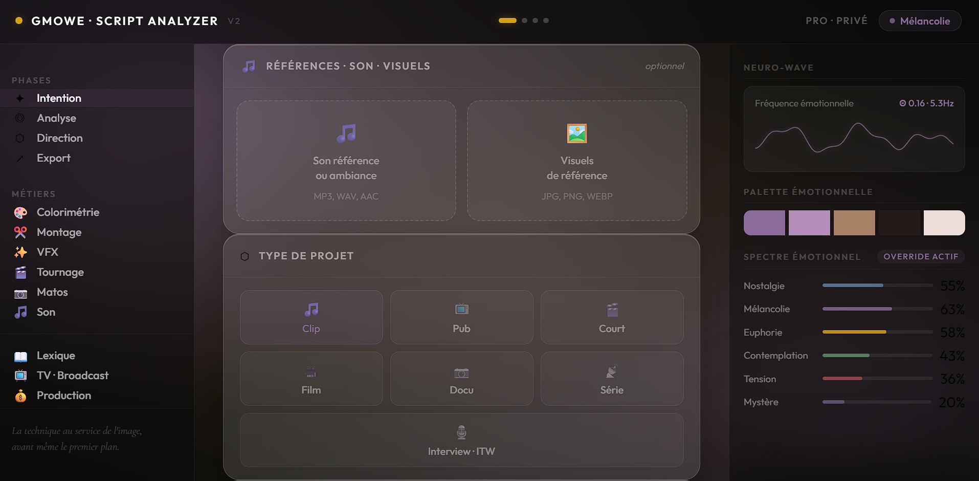 Phase Intention — Script Analyzer